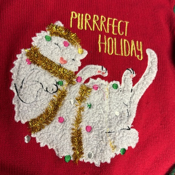 Cat ugly Christmas sweater - Picture 2 of 3
